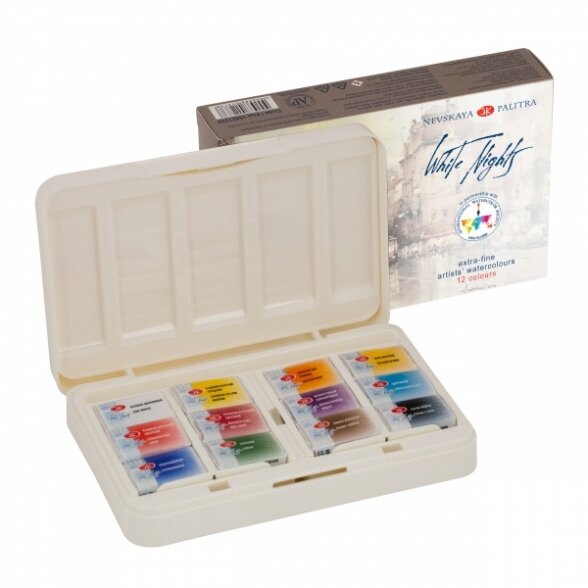 Akvarelės rinkinys White Nights IWS 12x2,5 ml 1