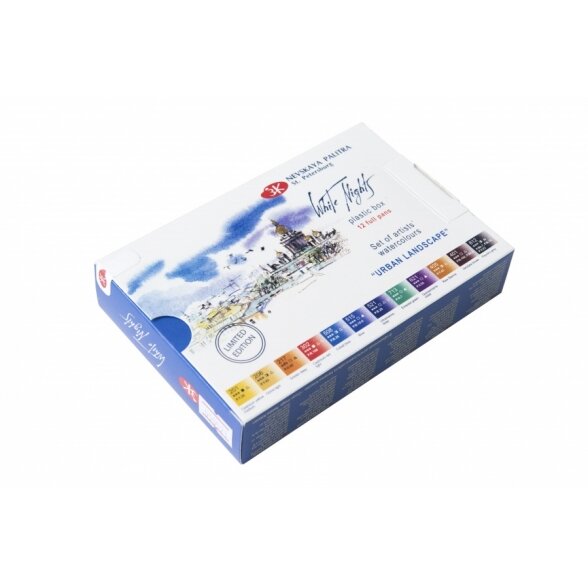Akvarelės rinkinys White Nights Urban Landscape 12x2,5 ml kiuvetės 1 Akvarelės rinkinys White Nights Urban Landscape 12x2,5 ml kiuvetės 1