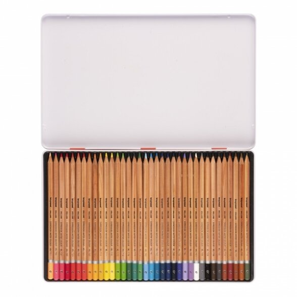 Akvarelinių pieštukų rinkinys Bruynzeel Expression 36 spalvų metalinėje dėžutėje 1