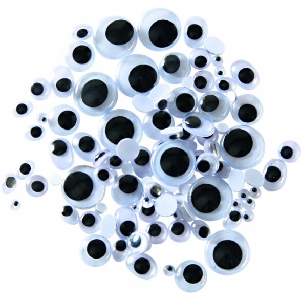 Wiggle Eyes self-adhesive, 6 different sizes 1