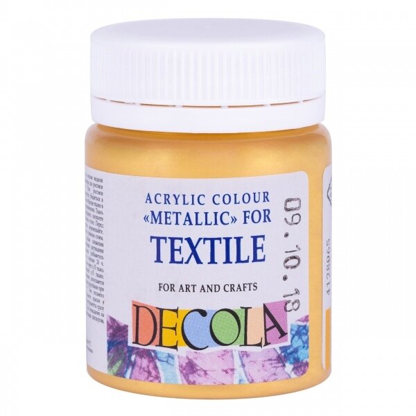 Akriliniai dažai audiniams Decola 50 ml Nr.965 aukso spalvos