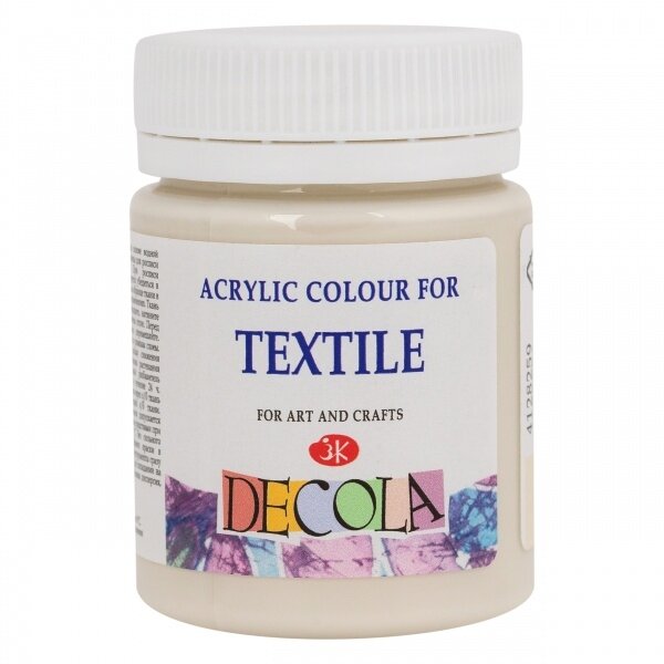 Akriliniai dažai audiniams Decola 50 ml Nr.259 dramblio kaulas 2