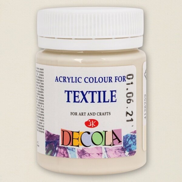 Akriliniai dažai audiniams Decola 50 ml Nr.259 dramblio kaulas