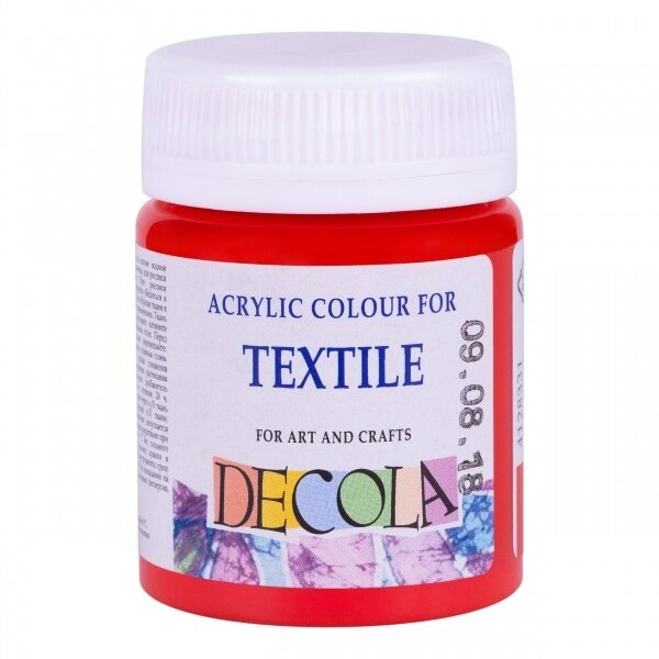 Decola Acrylic Textile Paint 50 ml — 331 Red Decola Acrylic Textile Paint 50 ml — 331 Red
