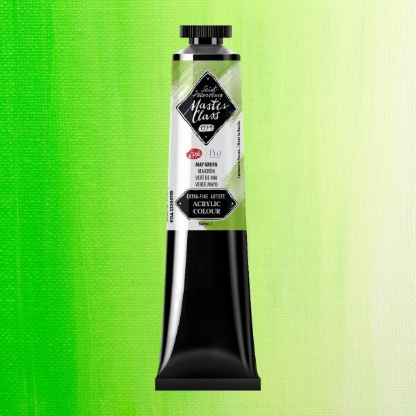 Akriliniai dažai dailei Master-Class 46 ml Nr.745 gegužės žalia Akriliniai dažai dailei Master-Class 46 ml Nr.745 gegužės žalia