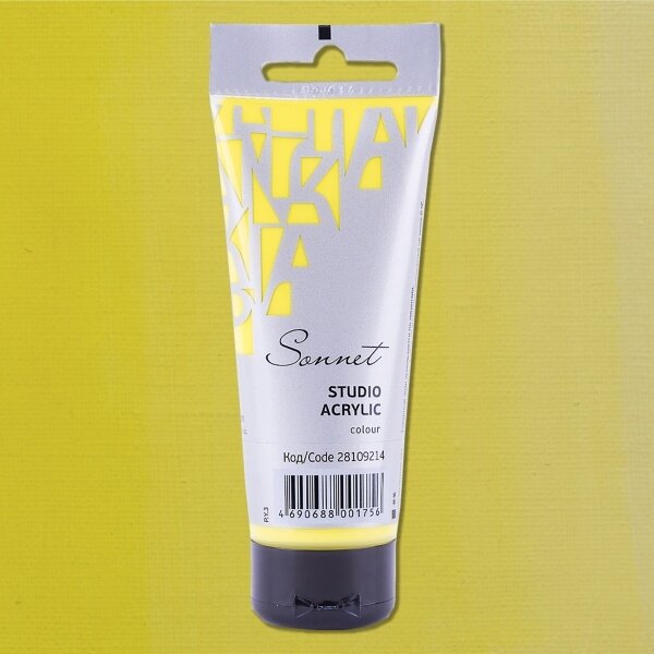 Acrylic Paints Sonnet in Plastic Tube 75 ml — 214 Lemon