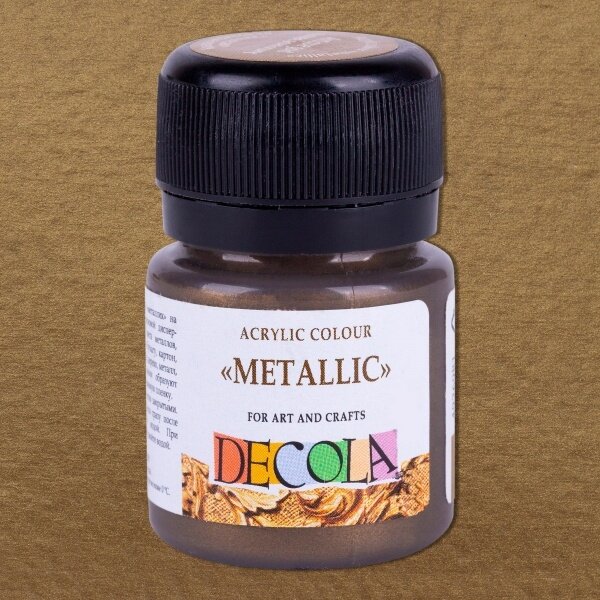 Acrylic Colours "Metallic" Decola in Plastic Jar 20 ml — 981 Gold Antique