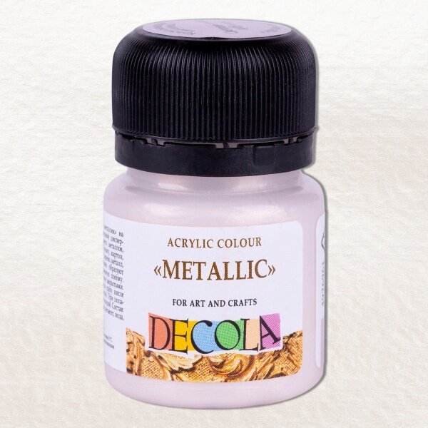 Acrylic Colours "Metallic" Decola in Plastic Jar 20 ml — 961 Silver light Acrylic Colours "Metallic" Decola in Plastic Jar 20 ml — 961 Silver light