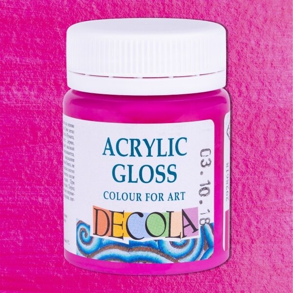 Akriliniai dažai Decola 50 ml Nr.618 fuksija spalvos