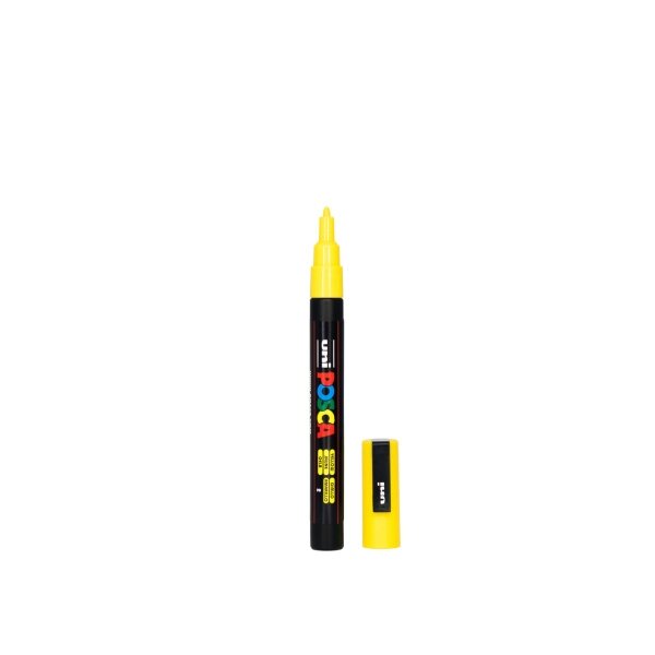 Akrilinis markeris Uni POSCA PC-3M, geltonas, 0.9–1.3 mm, Nr. 2