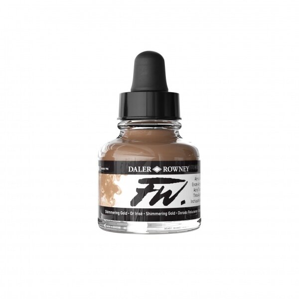FW Artists Acrylic Ink 29.5 ml Shimmering Gold FW Artists Acrylic Ink 29.5 ml Shimmering Gold