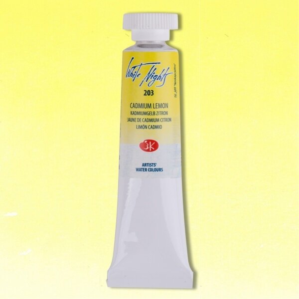 Cadmium Lemon Watercolor White Nights No.203 tube 10 ml Cadmium Lemon Watercolor White Nights No.203 tube 10 ml
