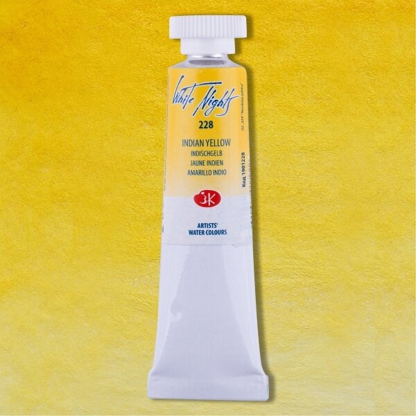 Akvarelė tūtelėje White Nights 10 ml Nr.228 Indijos geltona
