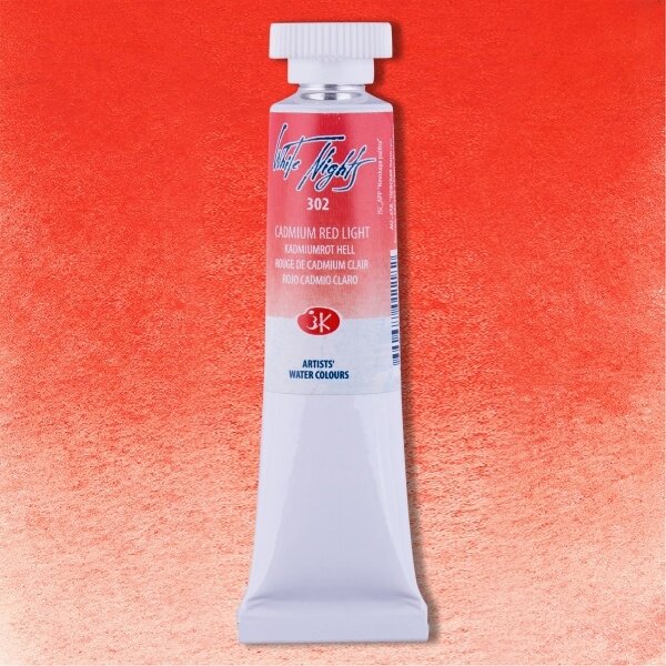 Cadmium Red Light Watercolor White Nights No.302 tube 10 ml Cadmium Red Light Watercolor White Nights No.302 tube 10 ml
