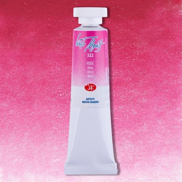 Akvarelė tūtelėje White Nights 10 ml Nr.322 rožinės spalvos