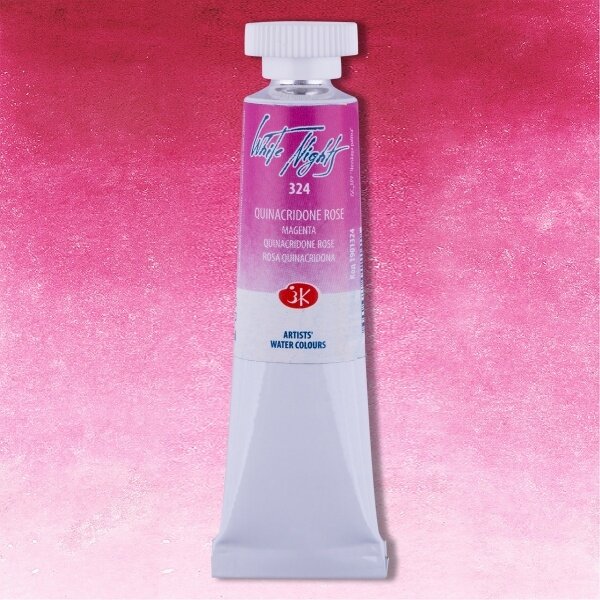 Akvarelė tūtelėje White Nights 10 ml Nr.324 rožinis chinacridonas