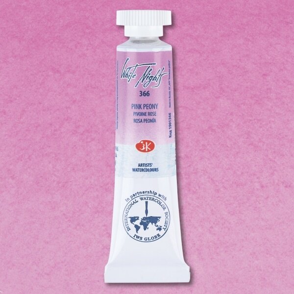 Akvarelė tūtelėje White Nights 10 ml Nr.366 rožinis bijūnas