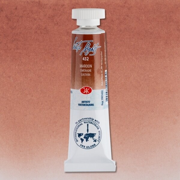 Akvarelė tūtelėje White Nights 10 ml Nr.432 kaštono spalvos