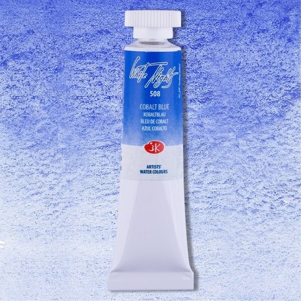 Akvarelė tūtelėje White Nights 10 ml Nr.508 mėlynas kobaltas Akvarelė tūtelėje White Nights 10 ml Nr.508 mėlynas kobaltas