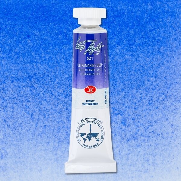 Akvarelė tūtelėje White Nights 10 ml Nr.521 ultramarinas tamsus Akvarelė tūtelėje White Nights 10 ml Nr.521 ultramarinas tamsus