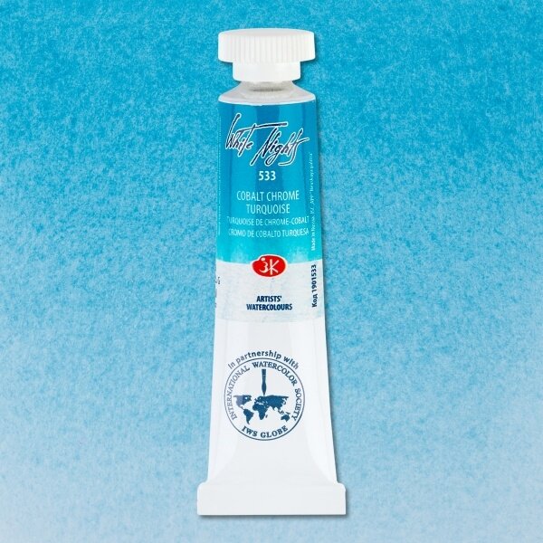 Cobalt Chrome Turquoise Watercolor White Nights No.533 tube 10 ml Cobalt Chrome Turquoise Watercolor White Nights No.533 tube 10 ml