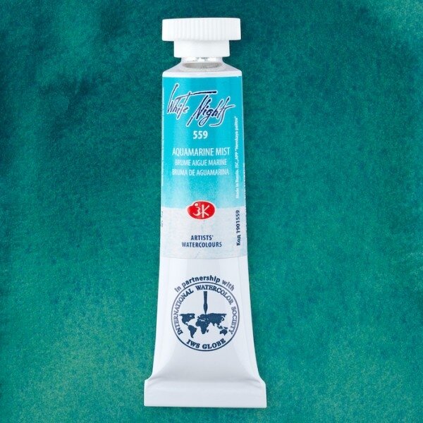 Akvarelė tūtelėje White Nights 10 ml Nr.559 akvamarino rūkas