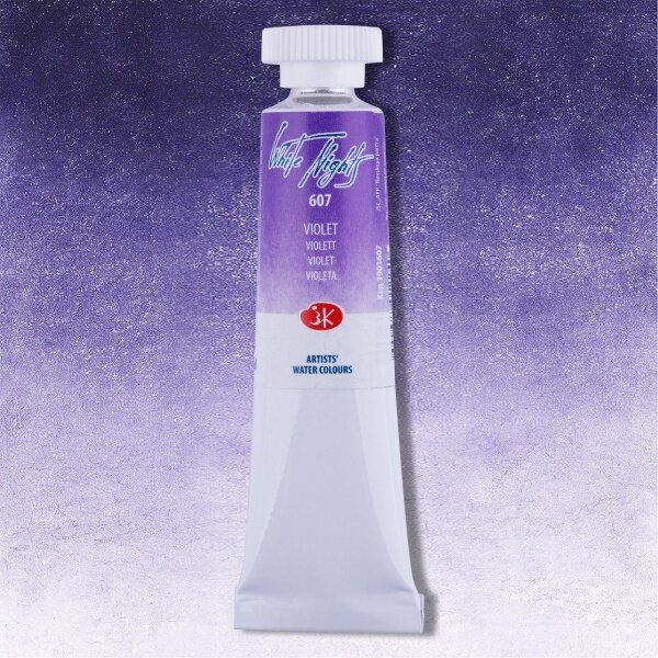 Akvarelė tūtelėje White Nights 10 ml Nr.607 violetinė