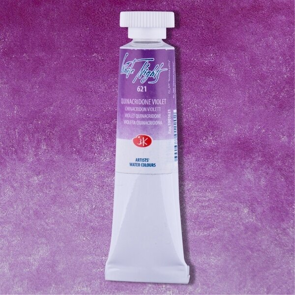 Akvarelė tūtelėje White Nights 10 ml Nr.621 violetinis hinakridonas Akvarelė tūtelėje White Nights 10 ml Nr.621 violetinis hinakridonas