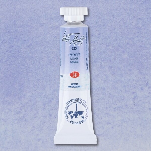 Akvarelė tūtelėje White Nights 10 ml Nr.625 levandų spalvos