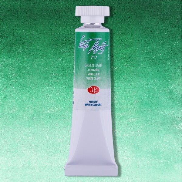 Akvarelė tūtelėje White Nights 10 ml Nr.717 šviesiai žalios spalvos Akvarelė tūtelėje White Nights 10 ml Nr.717 šviesiai žalios spalvos
