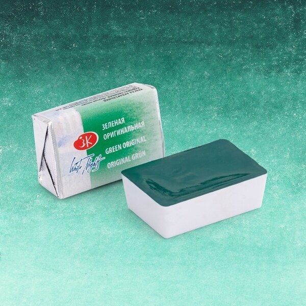 White Nights Watercolor Half Pan 2.5 ml — 719 Green Original