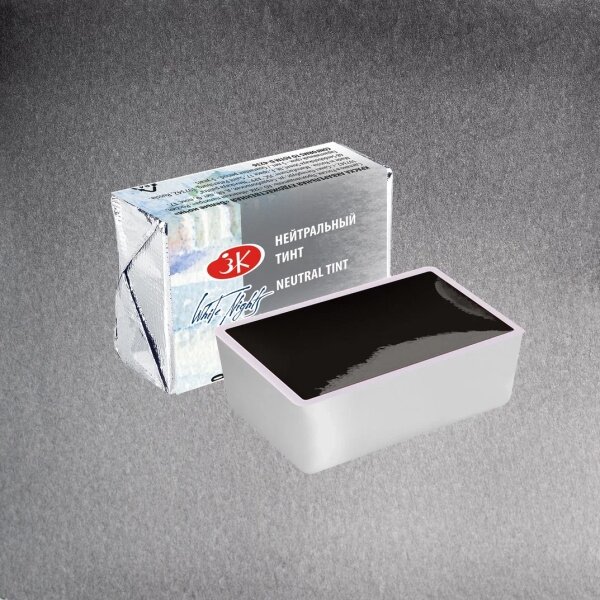 White Nights Watercolor Half Pan 2.5 ml — 840 Neutral Tint White Nights Watercolor Half Pan 2.5 ml — 840 Neutral Tint