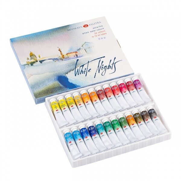 Akvarelės rinkinys White Nights 24x10 ml 1 Akvarelės rinkinys White Nights 24x10 ml 1