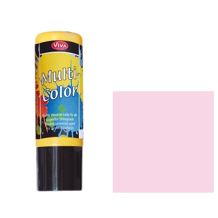 Akriliniai dažai Viva Decor Multi-Color 90 ml  šviesiai rožinės spalvos Nr.405