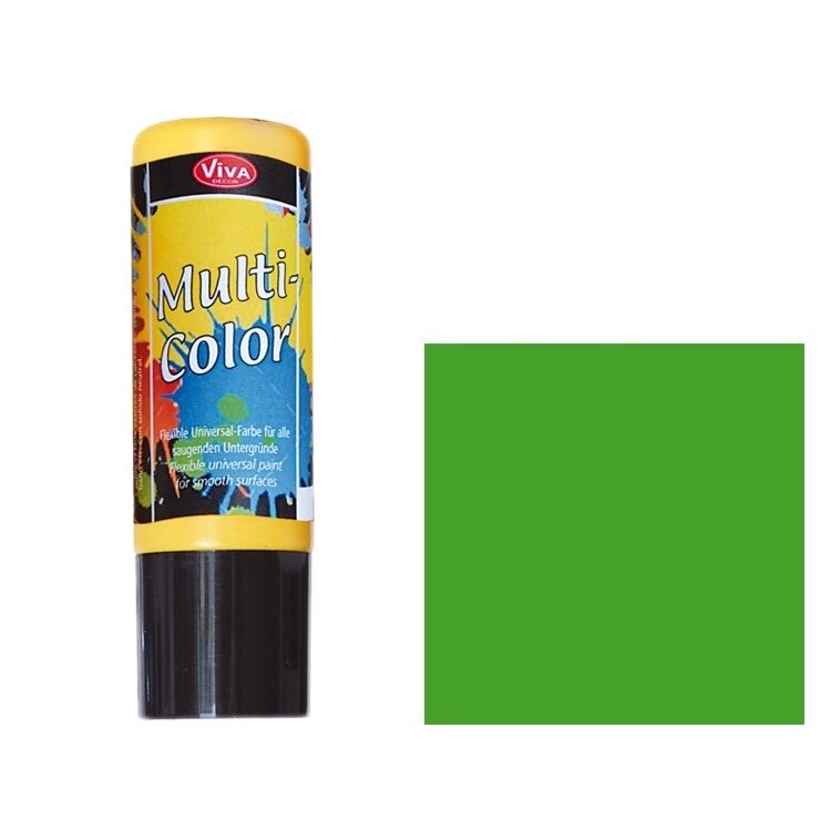 Акриловая краска Viva Decor Multi-Color 90 мл цвет зеленого яблока