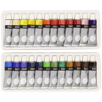 Aliejinių dažų rinkinys Daler-Rowney Simply 24 spalvos po 12 ml 1 Aliejinių dažų rinkinys Daler-Rowney Simply 24 spalvos po 12 ml 1