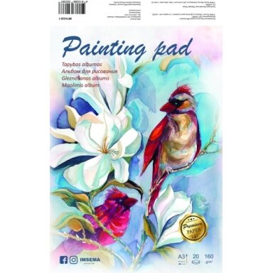 Painting Pad Imsema Premium Birds A3, 20 sheets, 160 gsm Painting Pad Imsema Premium Birds A3, 20 sheets, 160 gsm