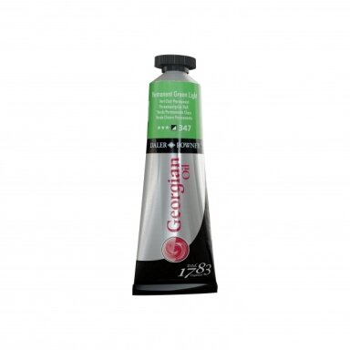 Aliejiniai dažai Daler-Rowney Georgian 38 ml šviesiai žalia permanentinė