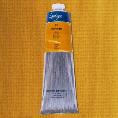 Aliejiniai dažai Ladoga 120 ml Nr.206 šviesi ochra Aliejiniai dažai Ladoga 120 ml Nr.206 šviesi ochra