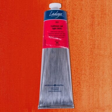 Aliejiniai dažai Ladoga 120 ml Nr.302 kadmis šviesiai raudonas Aliejiniai dažai Ladoga 120 ml Nr.302 kadmis šviesiai raudonas