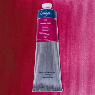 Aliejiniai dažai Ladoga 120 ml Nr.330 (Carmine) karmino raudona Aliejiniai dažai Ladoga 120 ml Nr.330 (Carmine) karmino raudona