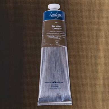 Aliejiniai dažai Ladoga 120 ml Nr.407 umbra natūrali Aliejiniai dažai Ladoga 120 ml Nr.407 umbra natūrali