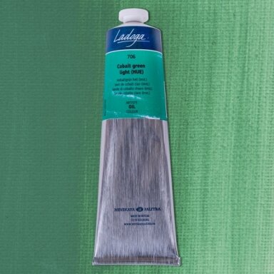 Aliejiniai dažai Ladoga 120 ml Nr.706 kobaltas šviesiai žalias Aliejiniai dažai Ladoga 120 ml Nr.706 kobaltas šviesiai žalias