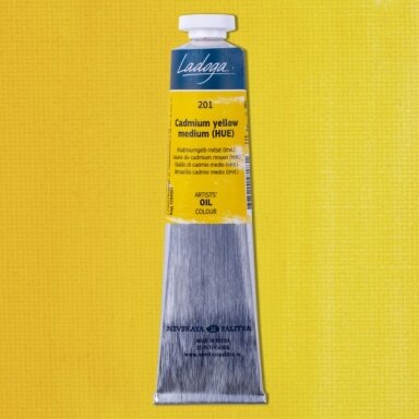 Aliejiniai dažai Ladoga 46 ml Nr.201 kadmis geltonas