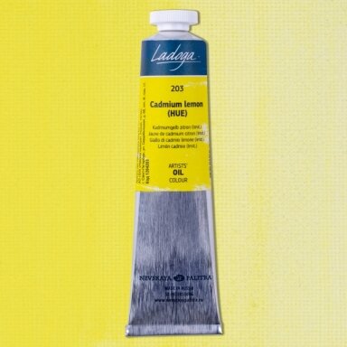 Aliejiniai dažai Ladoga 46 ml Nr.203 kadmis citrininis