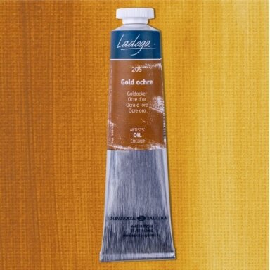 Aliejiniai dažai Ladoga 46 ml Nr.205 ochra auksinė