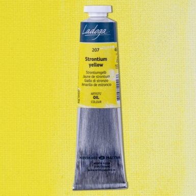 Aliejiniai dažai Ladoga 46 ml Nr.207 strontinė geltona