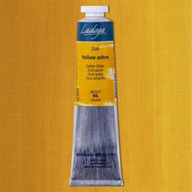 Aliejiniai dažai Ladoga 46 ml Nr.218 ohra geltona
