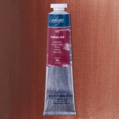 Aliejiniai dažai Ladoga 46 ml Nr.301 indiška raudona