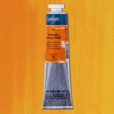 Aliejiniai dažai Ladoga 46 ml Nr.304 kadmis oranžinis